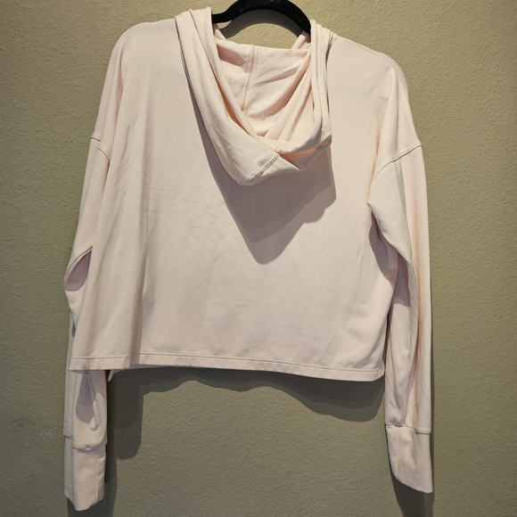 Nike Blush Pink Cropped Hoodie Size Medium - Picture 4 of 4